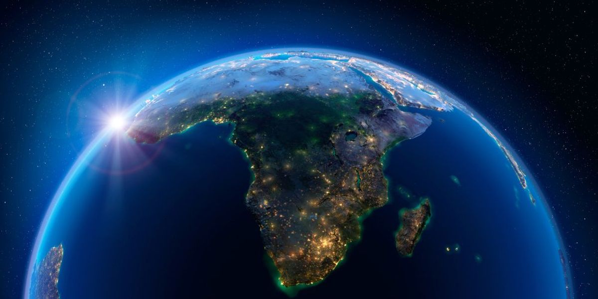 afrika az űrből