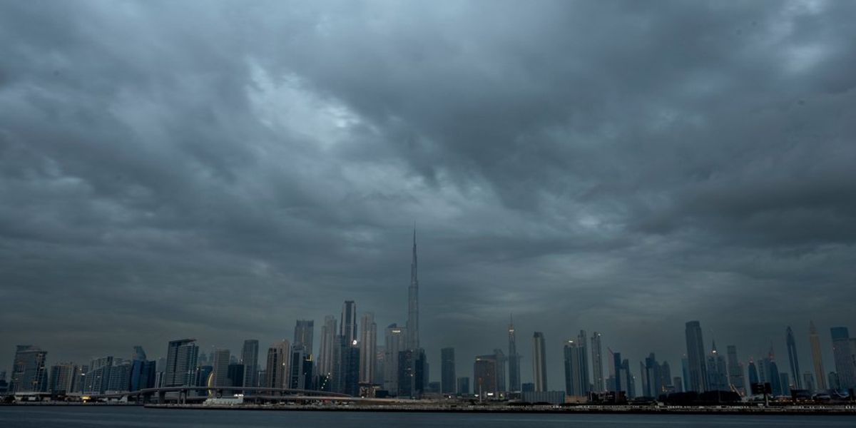 Dubaj viharos időjárásban