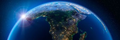 afrika az űrből