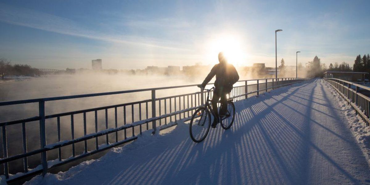 Oulu, hlavné mesto zimnej cyklistiky