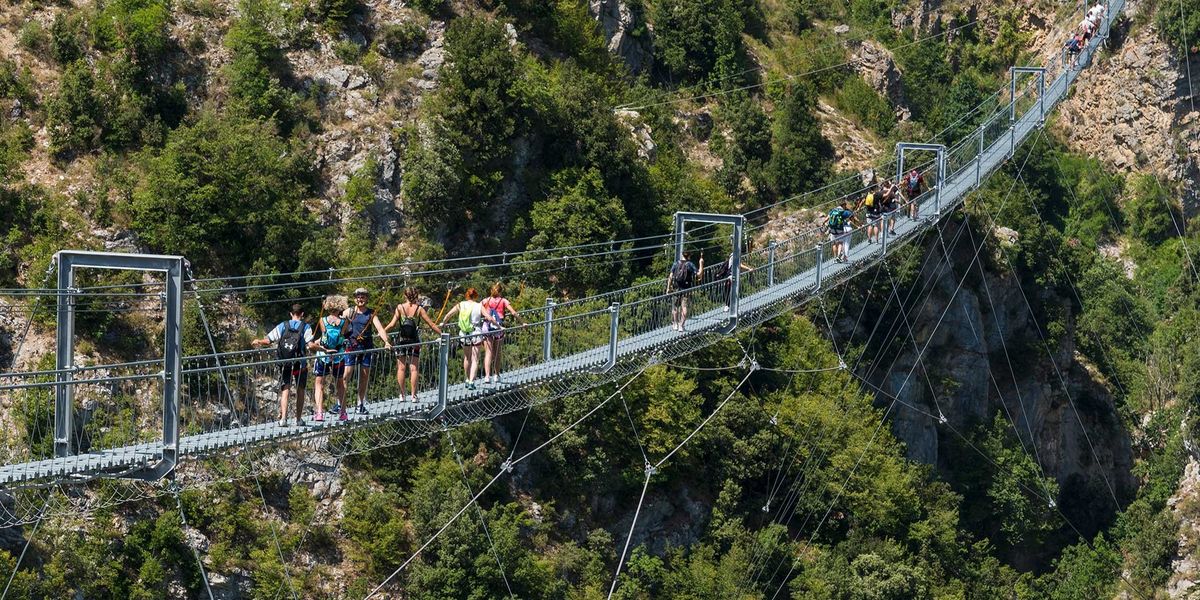 ​Odvážlivcom otvorili najvyšší visutý most v Európe