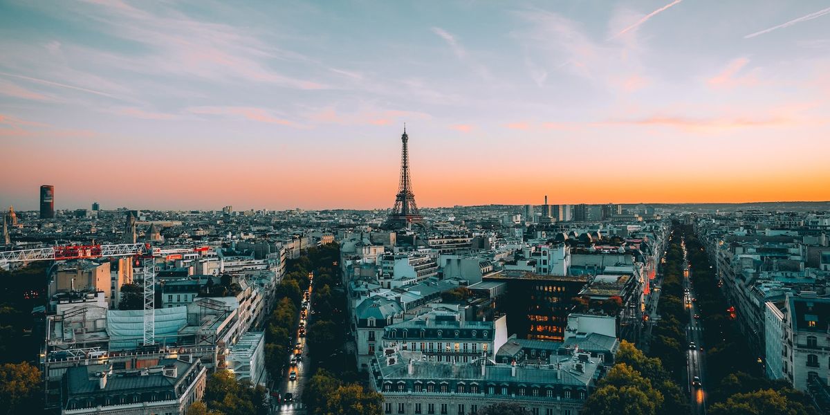 párizs látképe naplementében