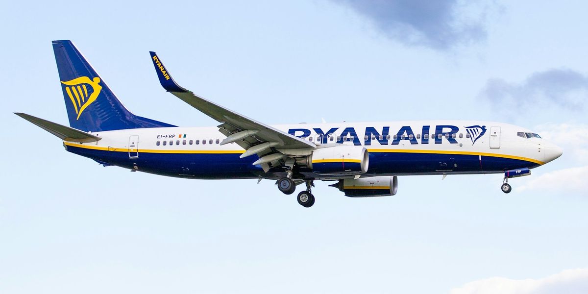 Ryanair-repülő a levegőben