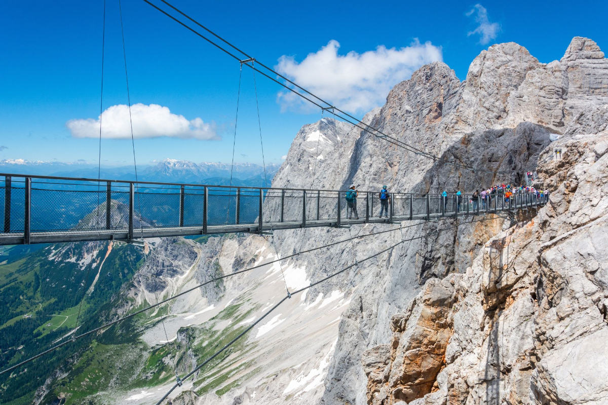 Dychberúci Skywalk Dachstein: držte si čiapky a od údivu zatvorte ústa!