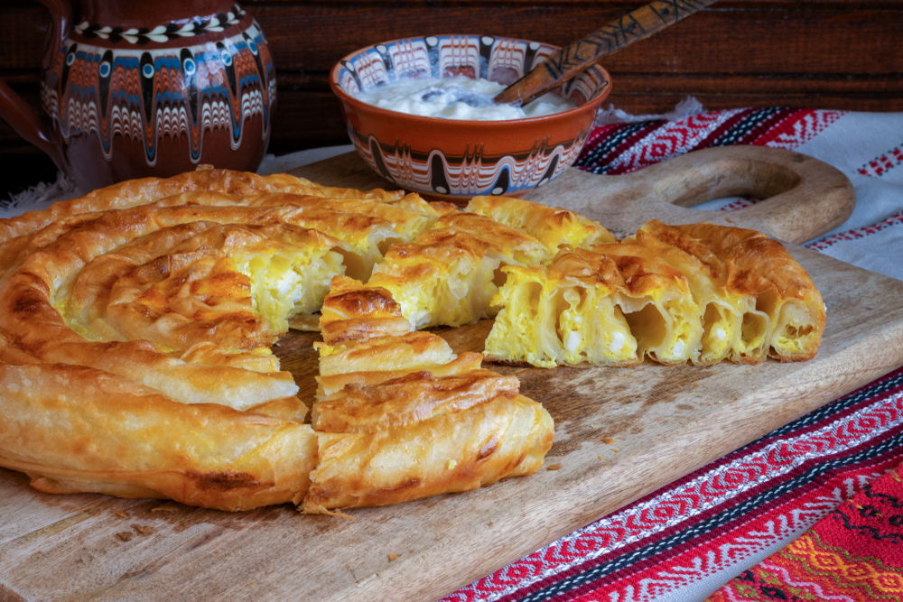 Pár perc alatt elkészül a banitsa, a bolgárok kedvenc harapnivalója