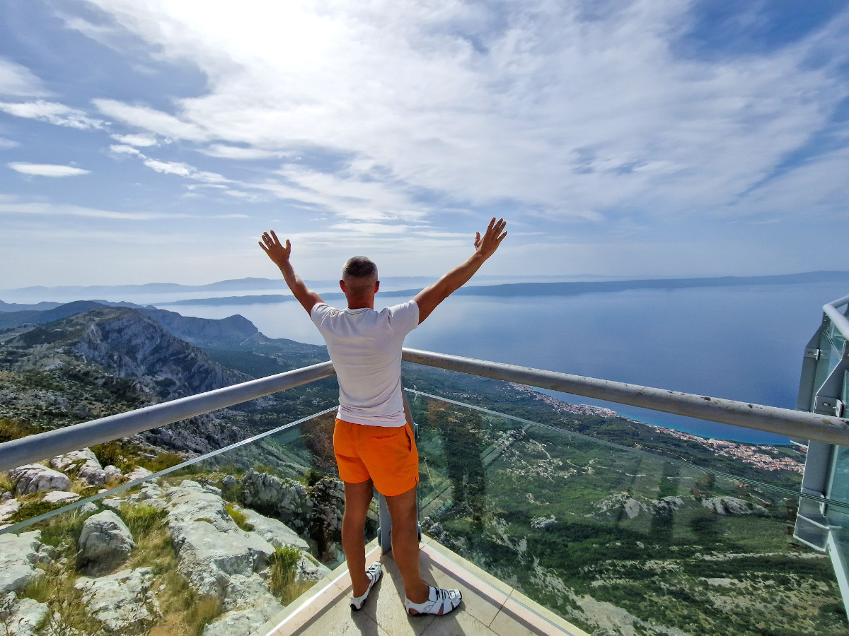 Jednodenný výlet z Makarskej: Cesta na Skywalk Biokovo najvyššou asfaltkou v Chrovátsku