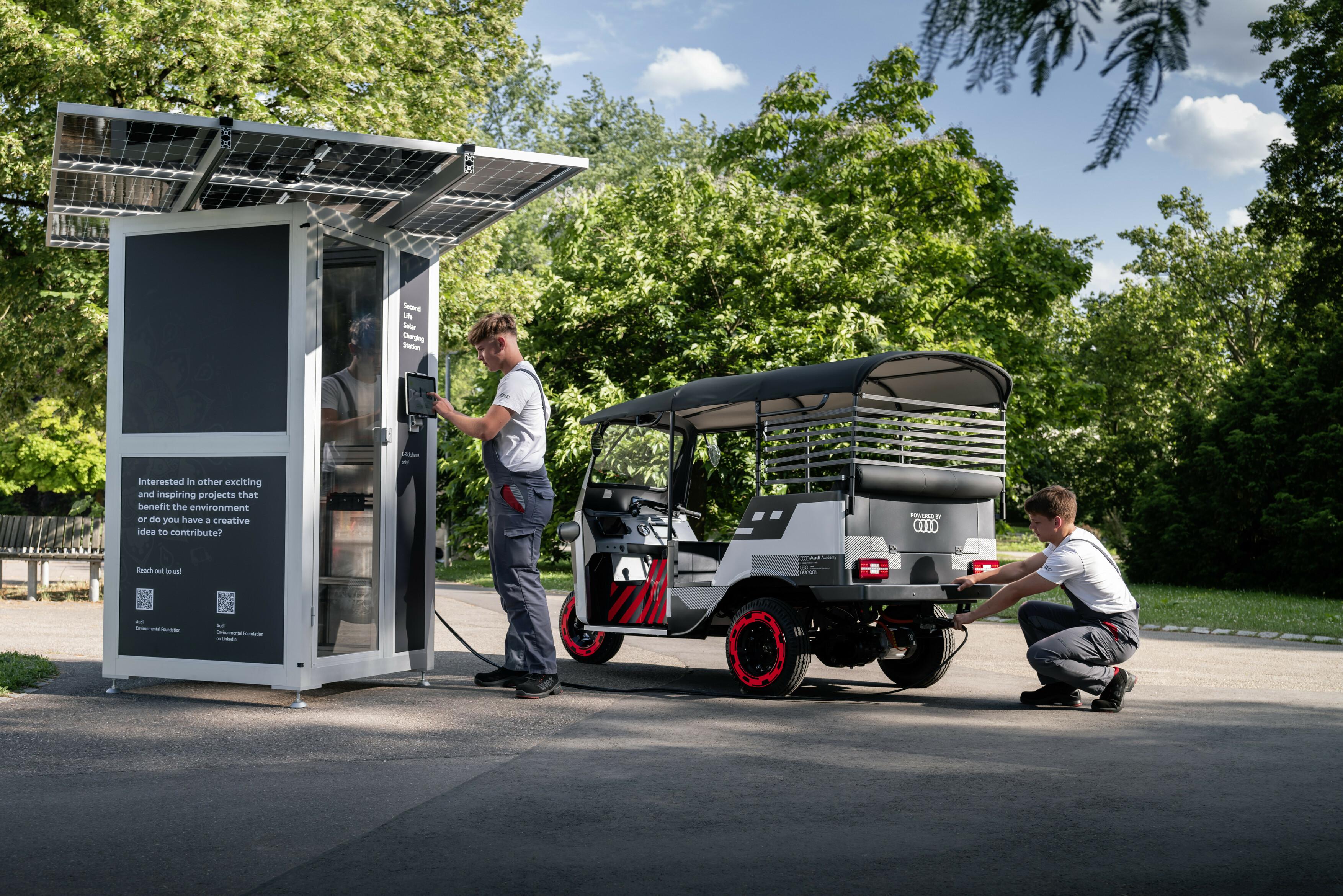Használt Audi-aksik új élete indiai riksákban