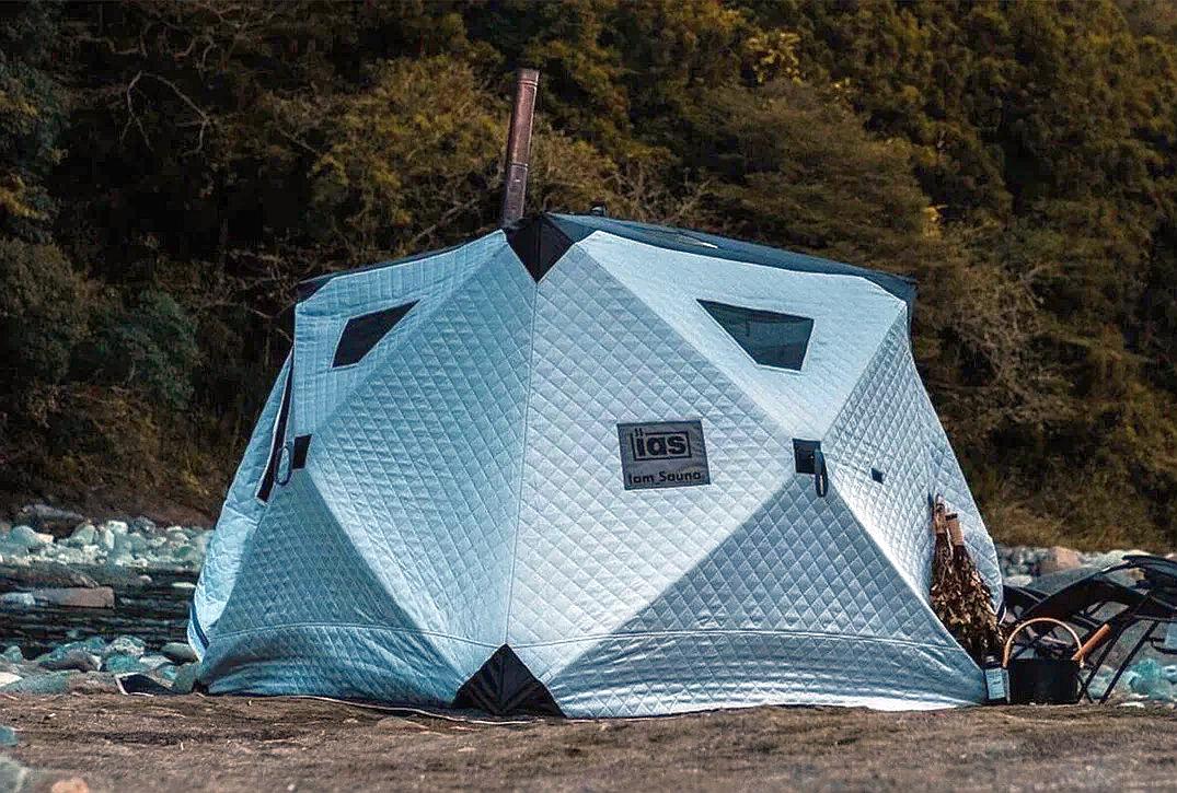 Egy perc alatt összeszerelhető szauna kiránduláshoz